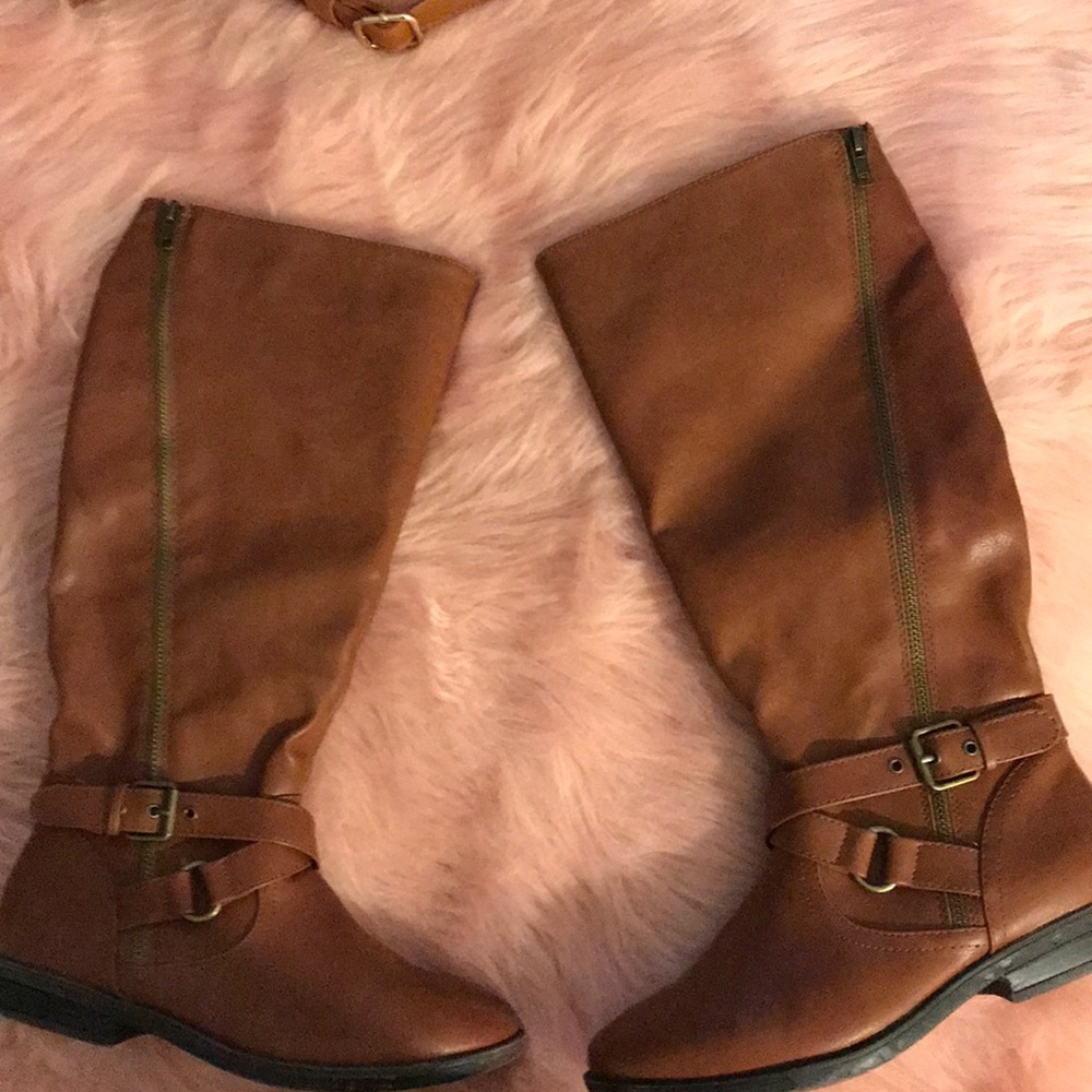 Cognac colored Rampage Boots size 6.5M